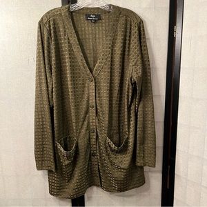Dennis Basso Sweater Cardigan knit.